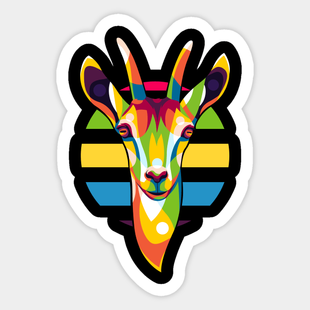 The Baby Ibex Sticker by wpaprint